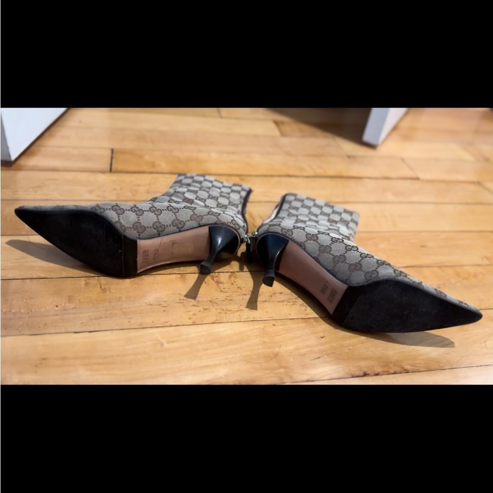 Gucci GG Monogram Boot Heels - Picture 2 of 6